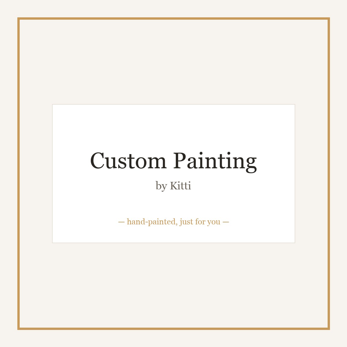 Custom Painting by Kitti